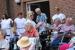 Gemeinsam wurde im St. Elisabeth-Stift gesungen