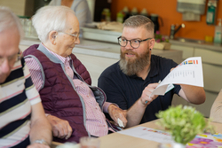 Ganz unverbindlich konnten sich die Gäste über die Angebote der Tagespflege St. Elisabeth informieren.